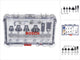 Bosch kant- en lijstfrezenset 6 st. 1 4 schacht ( 2607017470 ) trim edging set voor bovenfrezen