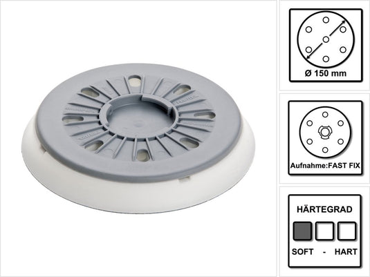 Festool schuurschijf st-stf d150 mj2-fx-sw 150 mm fastfix super soft ( 202462 ) - nieuwe versie van ( 496144 )