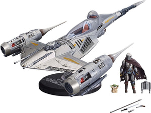Hasbro the mandalorian n-1 starfighter the mandalorian star wars figuur zilver