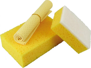 Protecton autowasset - compleet sponzenpakket – 3 verschillende sponzen - zeem, spons insectenspons – voor een stralend resultaat