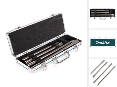 Makita d-42466 sds-max 4 delige beitelset in koffer