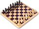 Engelhart schaakspel compleet– schaakstukken no.3 van gepolijst palmhout – inclusief bord 29 x 29 cm – stabiliteit luxe spelervaring -