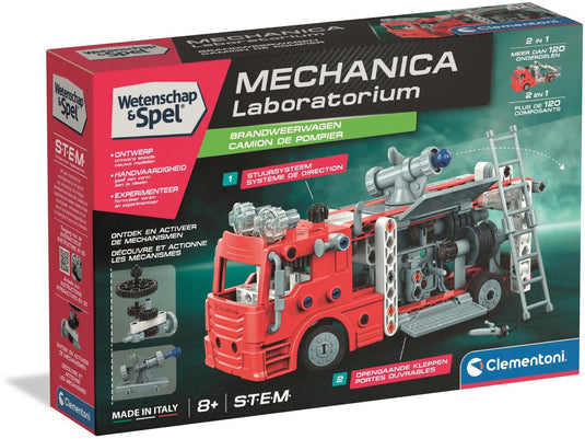 Clementoni wetenschap en spel - mechania laboratorium brandweerwagen