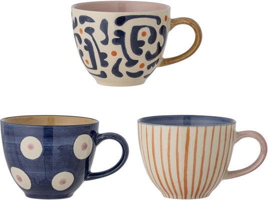 Bloomingville eviaya cup - blauw - aardewerk