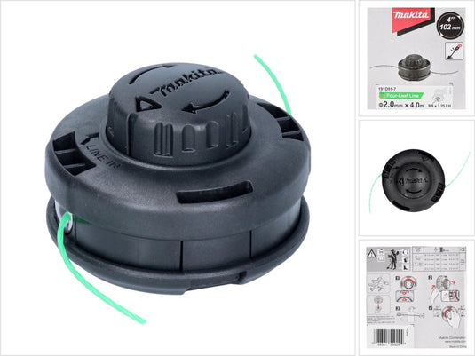 Makita 2-draads kop tap go 2,0 mm ( 191d91-7 ) voor 18 v accu grastrimmer dur 187 en dur 188