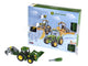 Klein toys john deere adventskalender - 24 deuren - bouwset 6215 r trekker - groen geel