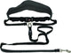 Trixie looplijn met heupriem hands free - riem - 120 cm x 12 cm - zwart