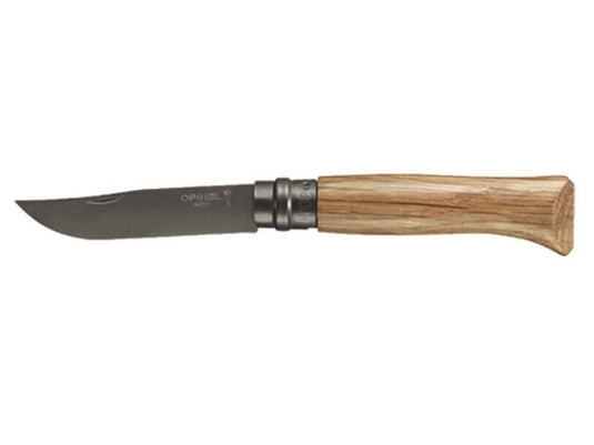 Opinel black oak zakmes - no 8