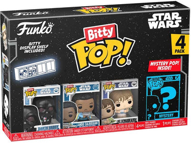 Funko star wars bitty pop! vinyl figure 4-pack vader 2,5 cm mini-figuur - 2cm