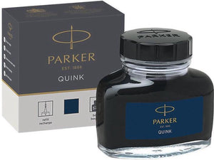 Parker vulpeninktfles | blauwzwarte quink inkt | 57 ml schrijfinkt voor vulpen