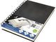Kangaro dummyboek - a5 - zwart - met spiraal - 160 blanco pagina's - 140 grams cream papier - linnen kaft