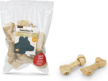 Beeztees thai kauwknoop 10 stuks - 11,5 cm - hondensnack - kauwsnack - voordeelverpakking