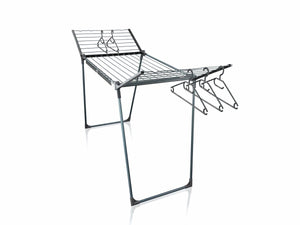 Leifheit droogrek pegasus 200 solid zwart - 20 m drooglengte - incl. houders voor klein wasgoed en 5 kledinghangers