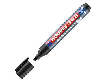 Edding whiteboardmarker 363 schuin 1-5mm zwart | 10 stuks