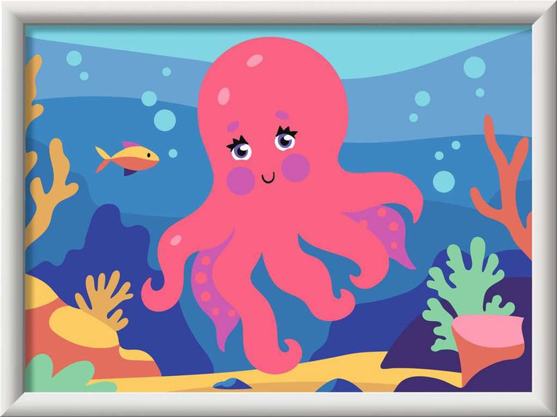 Chargez l'image dans la visionneuse de la galerie, Ravensburger – creart: octopus (neon) – schilderen op nummer
