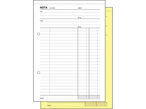 Sigel nota kopieblok - expres - a5 - 2x50 vel - zelf kopiërend -si-40915