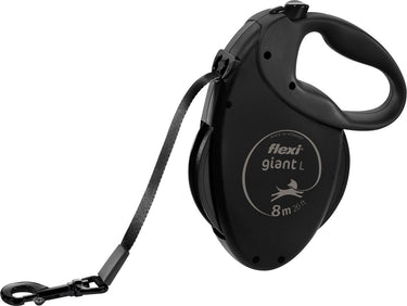 Flexi rollijn giant tape black edition zwart - 8 mtr tot 50 kg