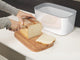 Joseph joseph broodmand - broodtrommel - met snijplankdeksel - 18 x 21,5 x 35,5 cm - wit