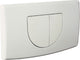 Plieger spring bedieningsplaat - frontbediening - dubbele spoeltechniek - wit