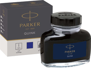 Parker vulpeninktfles | blauwe quink inkt | 57 ml schrijfinkt voor vulpen