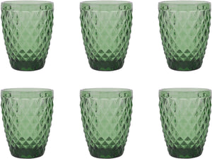 Medard de noblat - diamond - glas 22 cl - groen - 6 delig