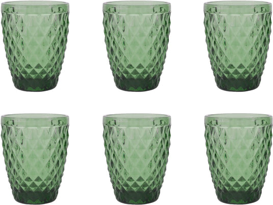 Medard de noblat - diamond - glas 22 cl - groen - 6 delig