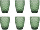 Medard de noblat - diamond - glas 22 cl - groen - 6 delig