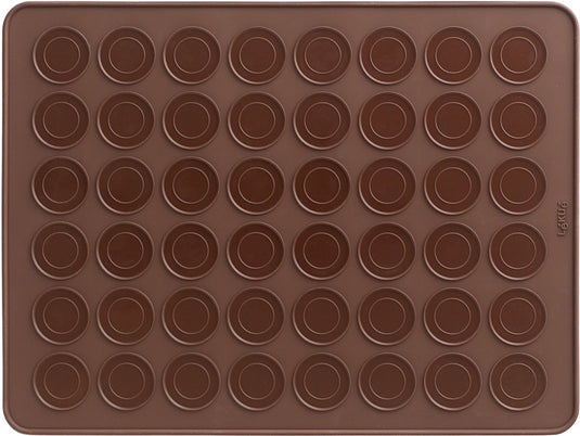 Lékué bakmat 24 macarons 40 cm - brown