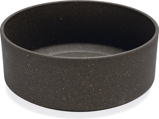 Designed by lotte noor voerbak hond - eetbak drinkbak - vaatwasserbestendig - bamboe - grijs - 21 cm