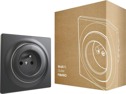 Fibaro walli n outlet type e - antraciet - klassiek basiselement