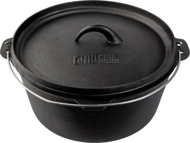 Grill guru large cast iron dutch oven 31cm - gietijzeren pan met deksel 31cm