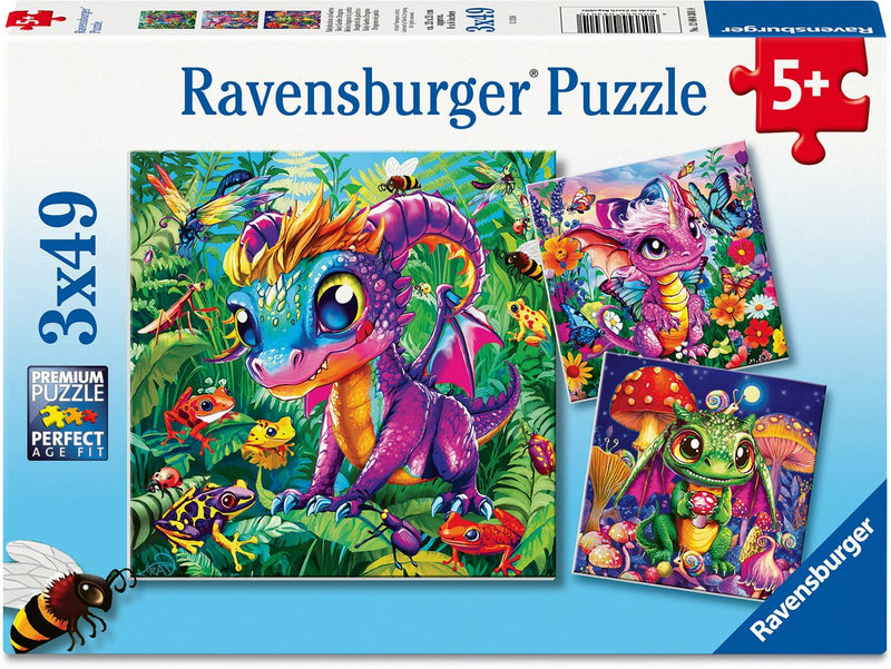 Afbeelding laden in galerijviewer, Ravensburger – baby garden dragons – kinderpuzzel – 150 xxl stukjes
