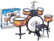 Bontempi spa bontempi - drumstel - speelgoed muziekinstrument - 6-delig met kruk en realistisch geluid.