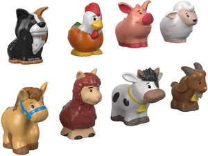 Little people fisher price boerderijdieren - 8-delige set - speelfiguren