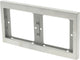 Berker k5 afdekraam 2-voudig rvs