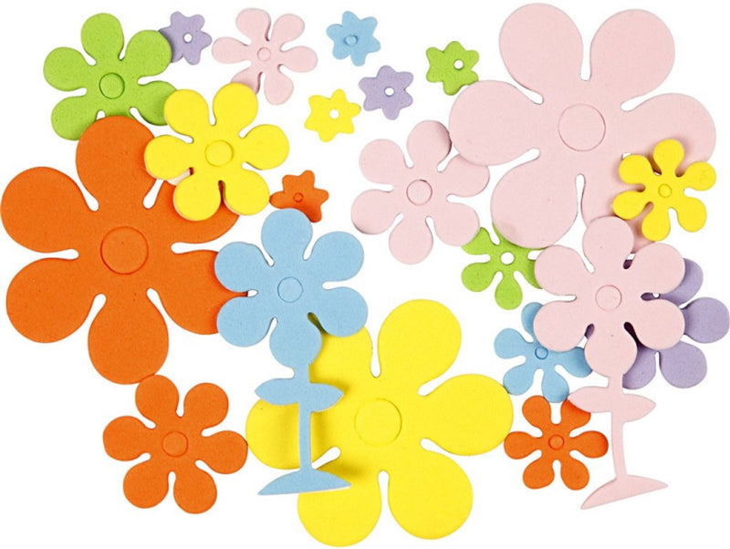 Afbeelding laden in galerijviewer, Creativ company foamvormen bloemen, 100st.
