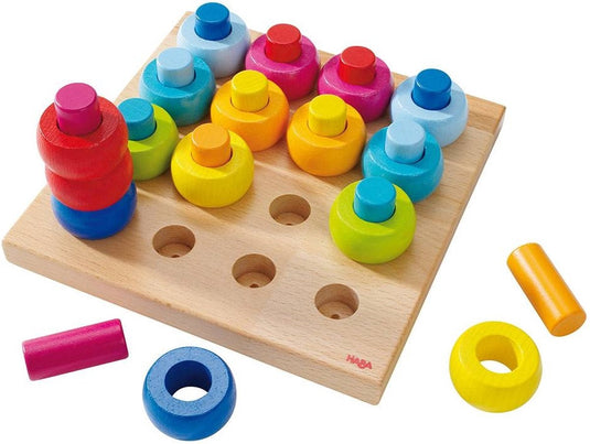 Haba insteekspel - peuterspeelgoed van beukenhout - vanaf 2 jaar