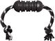 Kong exterme dental met touw - zwart wit - 12 x 5 x 5 cm