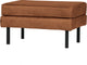 Woood rodeo hocker op poten - recycle leer - cognac - 45x84x54