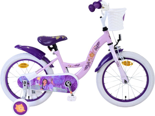 Volare disney wish kinderfiets - meisjes - 16 inch - paars