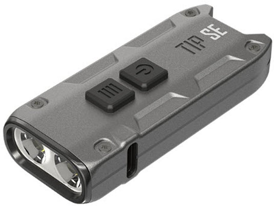 Nitecore tip se oplaadbare sleutelhangerlamp - metallic black