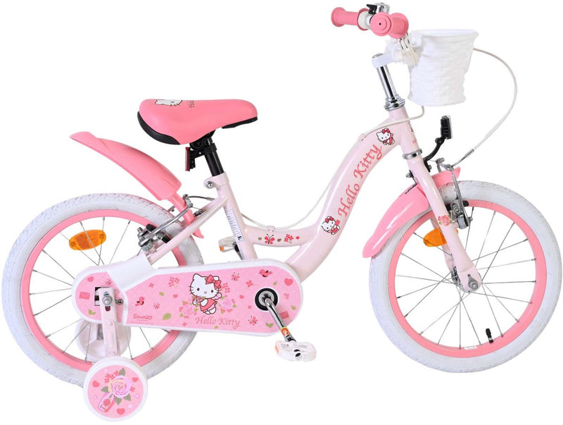 ギャラリービューアに画像をロードする, Hello kitty kinderfiets - meisjes - 16 inch - roze - twee handremmen
