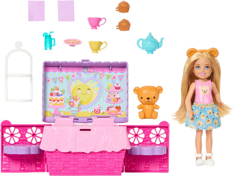 Afbeelding laden in galerijviewer, Barbie familie en vrienden club chelsea - pop-up theefeestje
