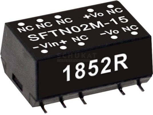 Mw mean well sftn02n-12 dc dc-convertermodule 167 ma 2 w aantal uitgangen: 1 x inhoud 1 stuk(s)