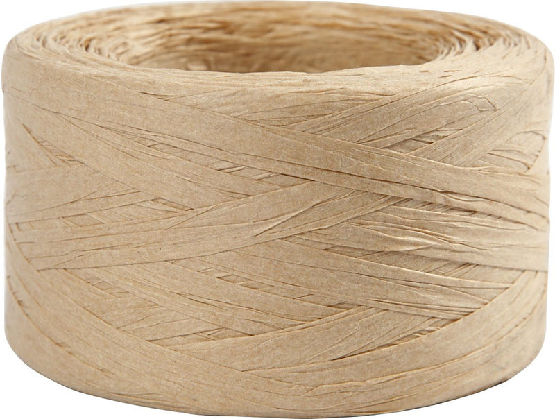 Chargez l'image dans la visionneuse de la galerie, Creativ company papier raffia garen zandkleur, 100m
