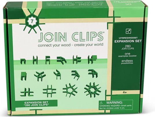 Join clips constructiespeelgoed uitbreidingsset 280 (koppelstukken om te bouwen met kapla)