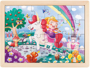 Hape eenhoorn vrienden puzzel