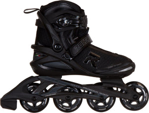 Roces icon 80 skeelers volwassenen – 4x80mm wielen – fitness inline skates – zwart – maat 39