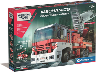 Clementoni wetenschap spel - mechanica - brandweerwagen - constructie speelgoed - vanaf 10 jaar