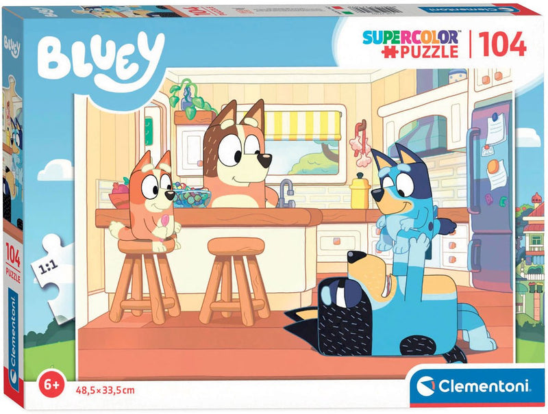 ギャラリービューアに画像をロードする, Clementoni legpuzzel - bluey in de keuken, 104st.
